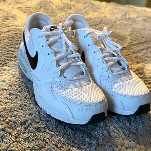 Nike White and Black Air Max shoes